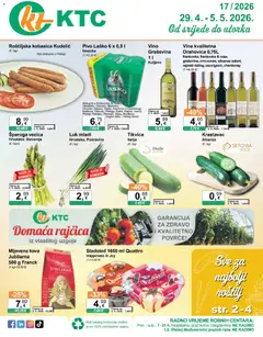 Pregled letka KTC Katalog trgovine KTC vrijedi od 29.04.2026