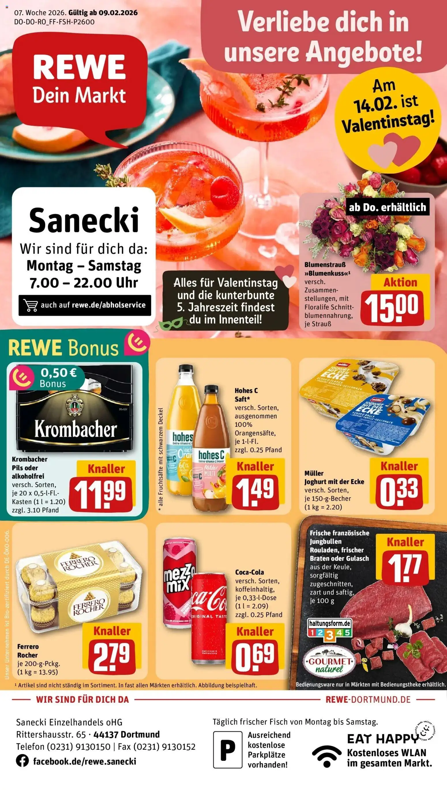Vorschau von dem Prospekt des Geschäftes Rewe, gültig ab dem 09.02.2026