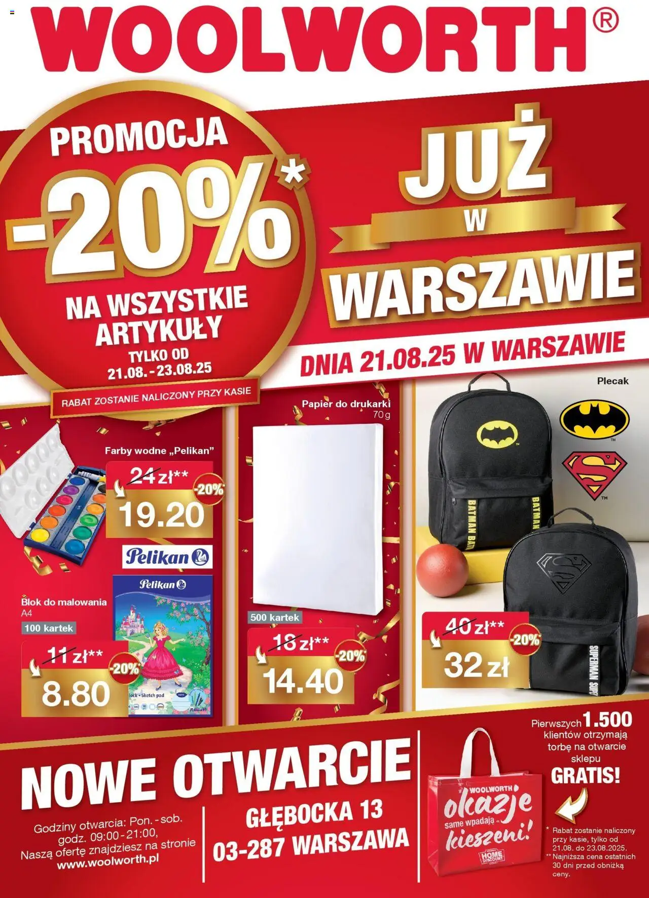 Woolworth Już w Warszawie od 21.08.2025 - Nowa Gazetka - Numer strony 1
