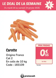 Prévisualisation de Opportunités Marée du magasin Promocash formulaire valide 20/01/2026