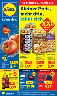Vorschau von dem Prospekt des Geschäftes Lidl, gültig ab dem 27.10.2025
