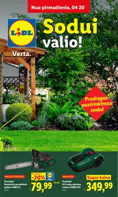 LIDL parduotuvės leidinio LIDL leidinys - Sodui valio galiojančio nuo 2026.02.20 peržiūra