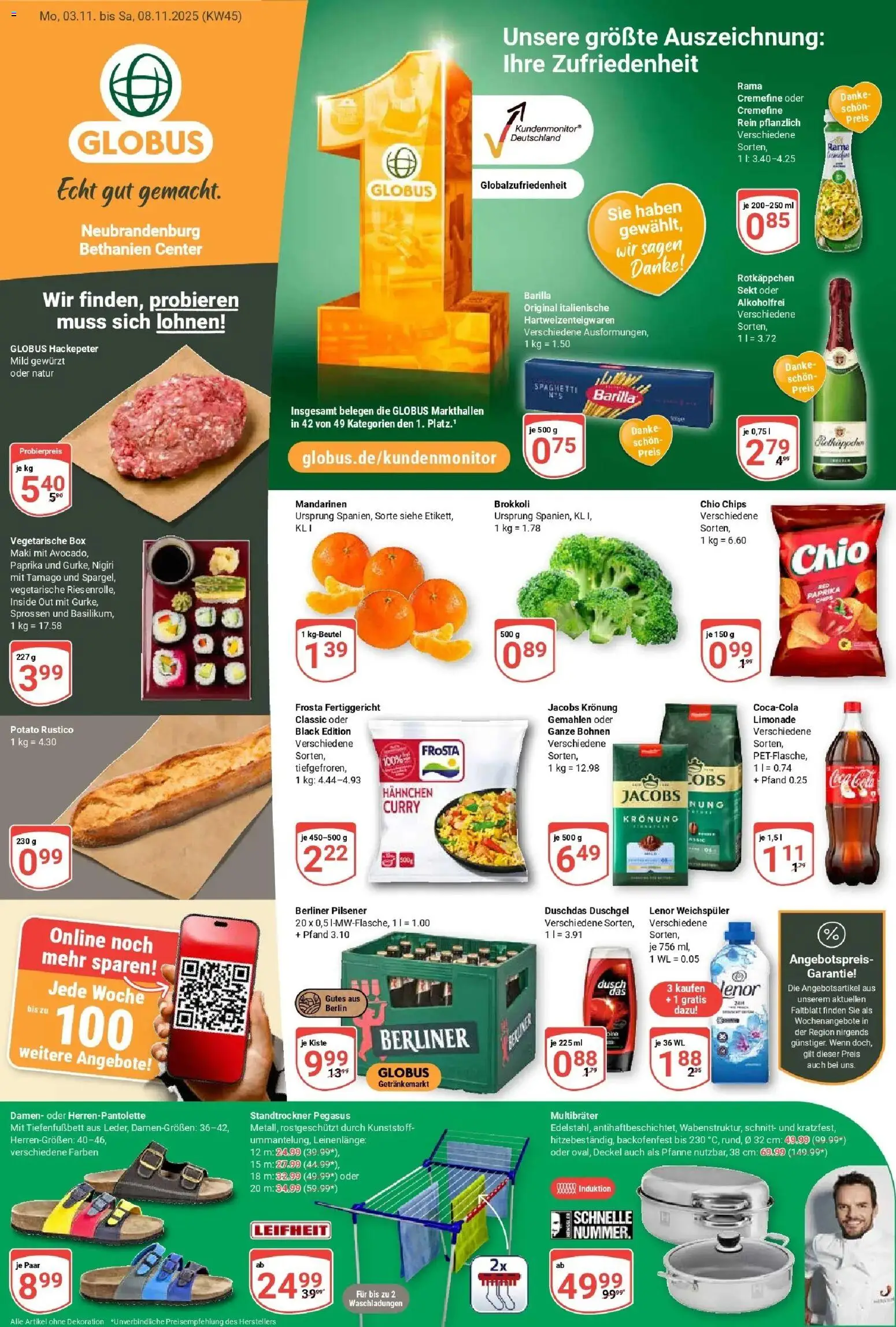 Vorschau von dem Prospekt des Geschäftes Globus, gültig ab dem 02.11.2025
