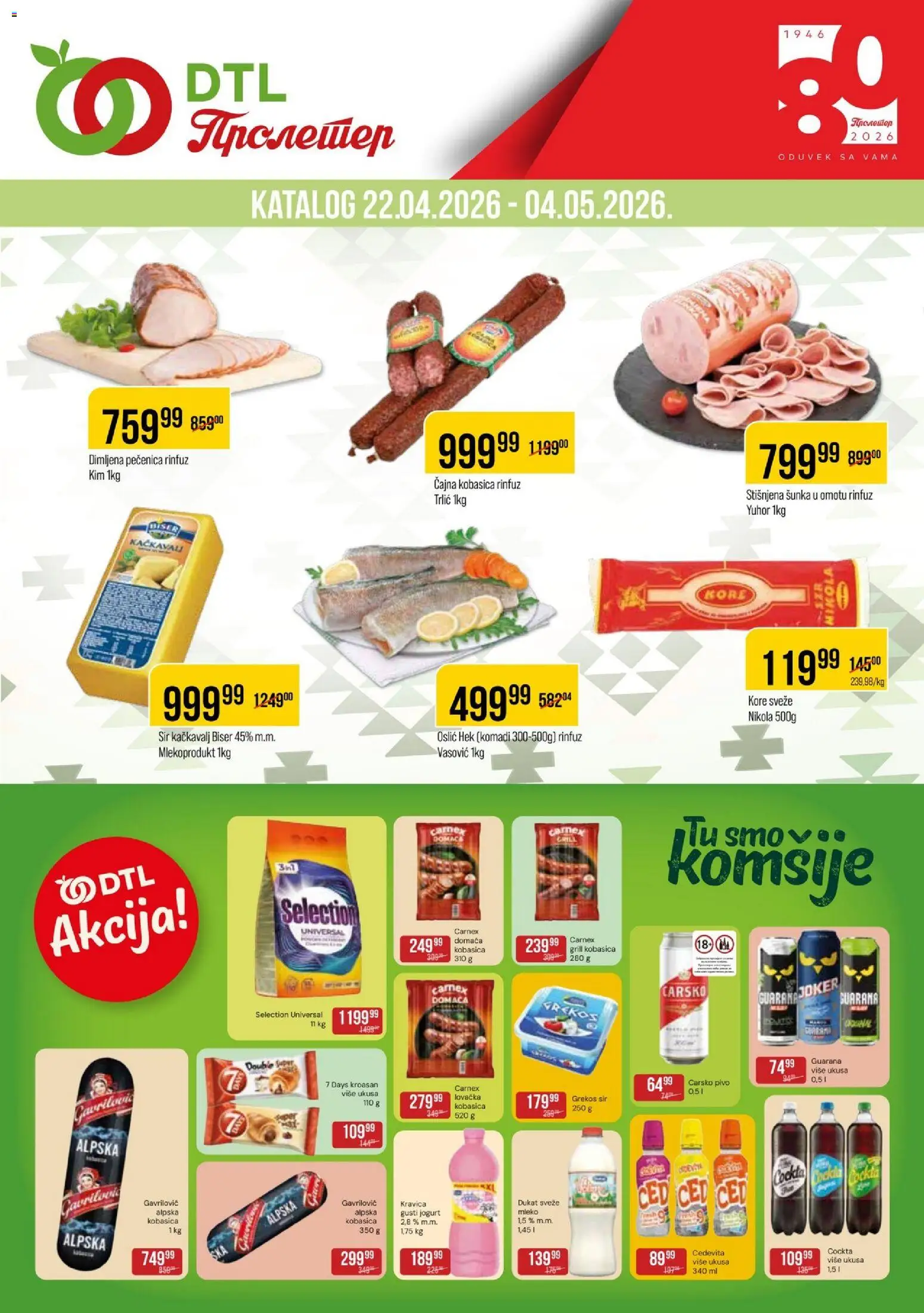 Pregled Metalac Proleter kataloga - važi od 22.04.2026