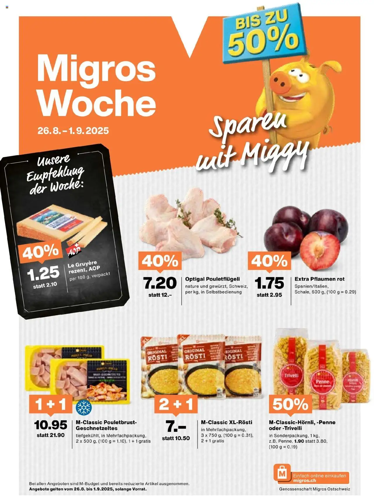 Migros Aktionen ab 26.08.2025 - Seitennummer 1