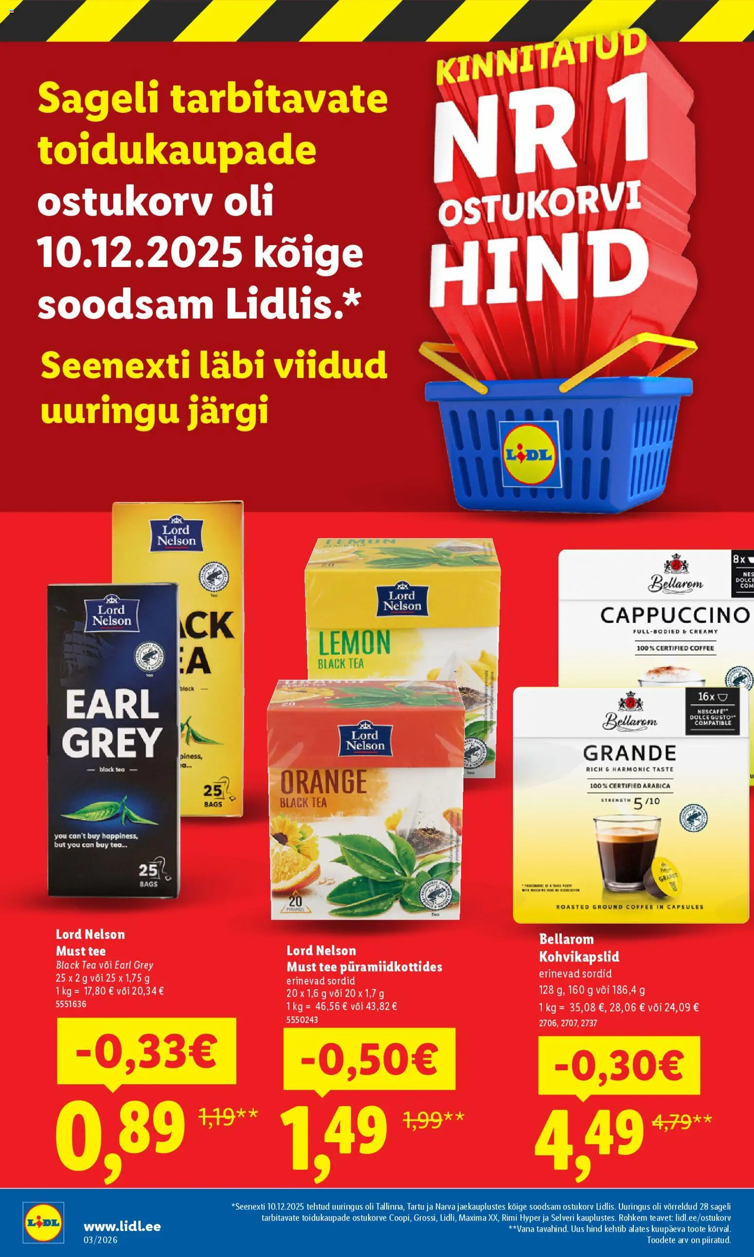 Lidl kliendilehe eelvaade alates 2026.01.12