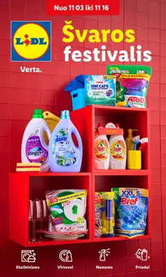 LIDL parduotuvės leidinio Leidinys - Švaros festivalis galiojančio nuo 2025.11.03 peržiūra
