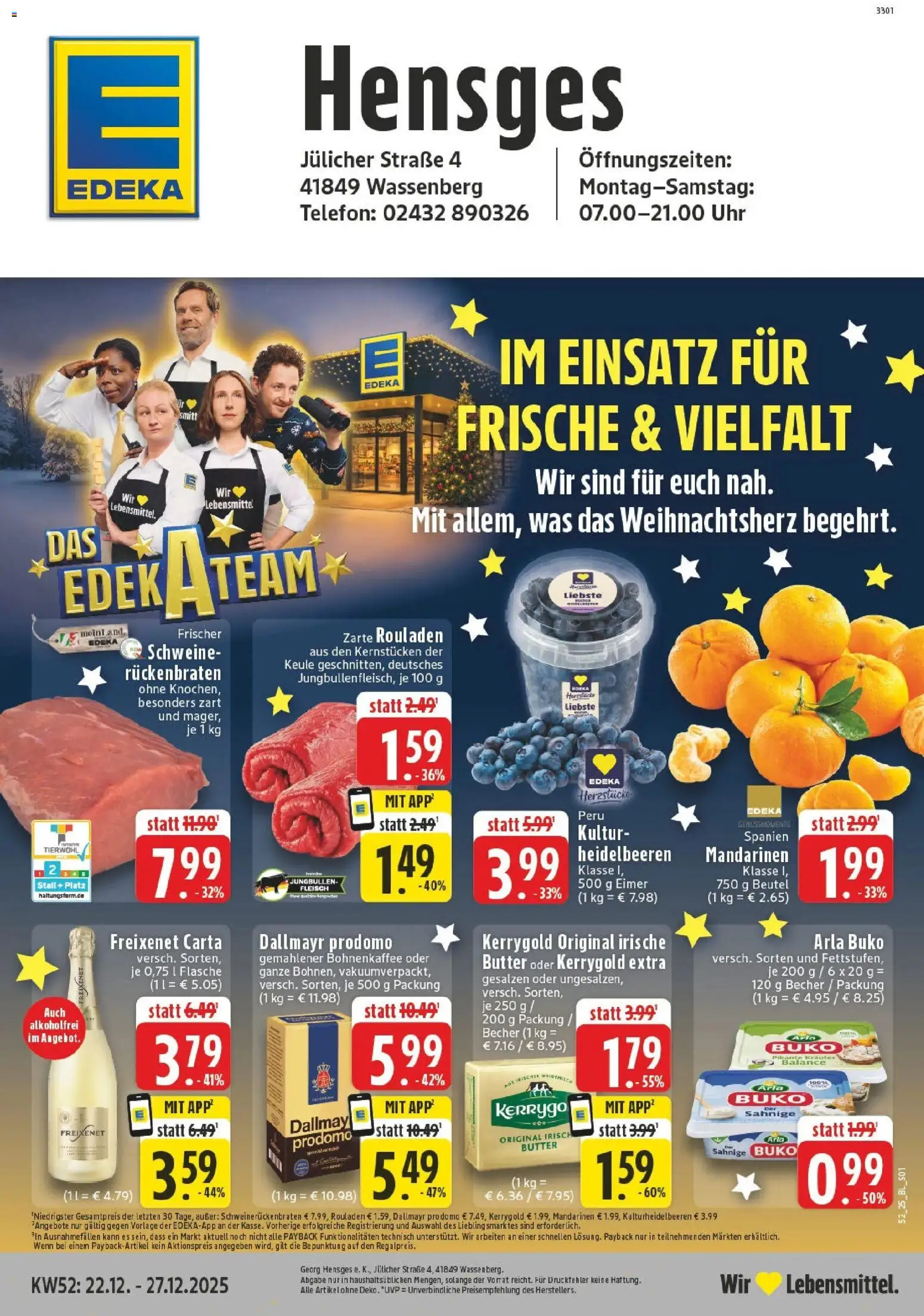 Vorschau von dem Prospekt des Geschäftes Edeka, gültig ab dem 22.12.2025