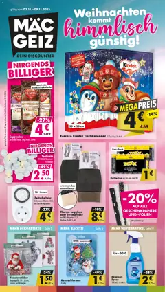 Vorschau von dem Prospekt des Geschäftes Mäc Geiz, gültig ab dem 03.11.2025