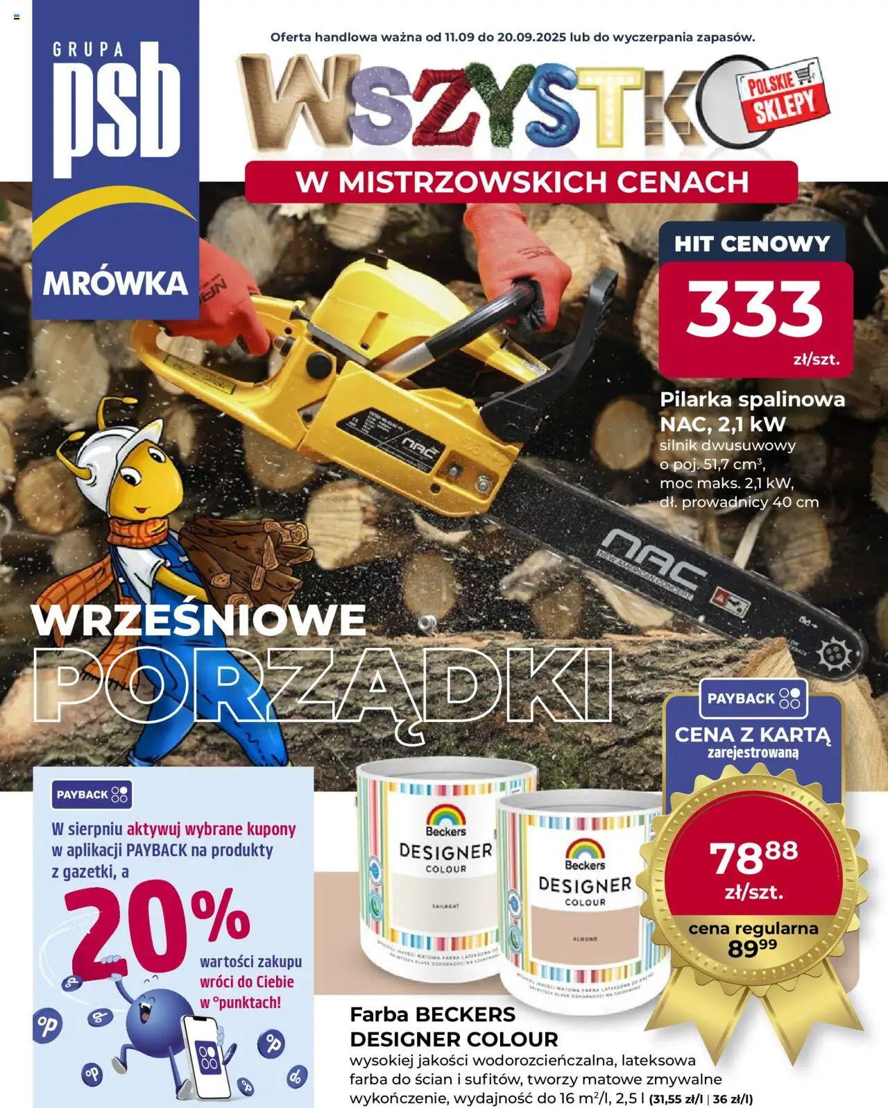 MRÓWKA Gazetka 11.09.2025 - 20.09.2025 - Gazetka promocyjna - Numer strony 1