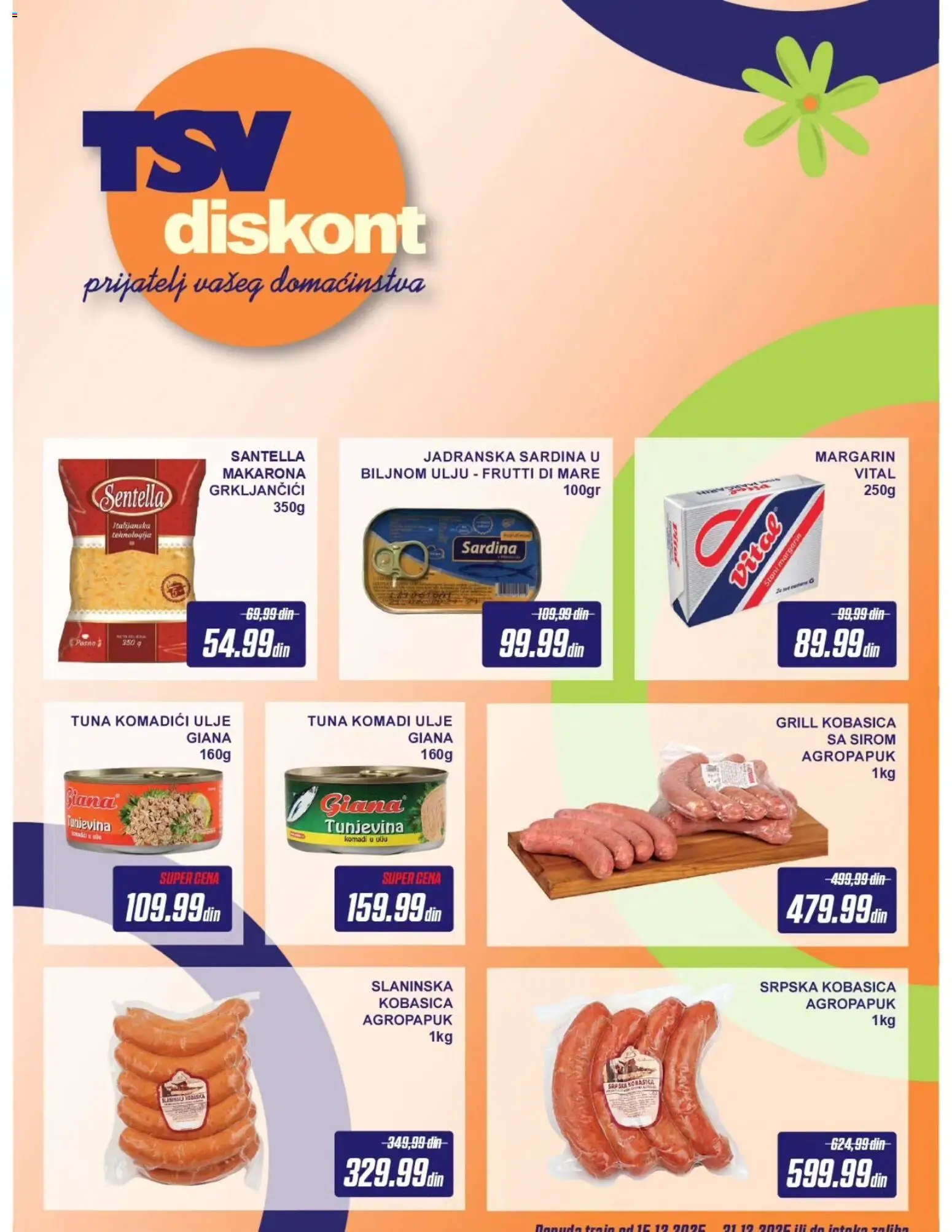 Pregled TSV Diskont kataloga - važi od 15.12.2025