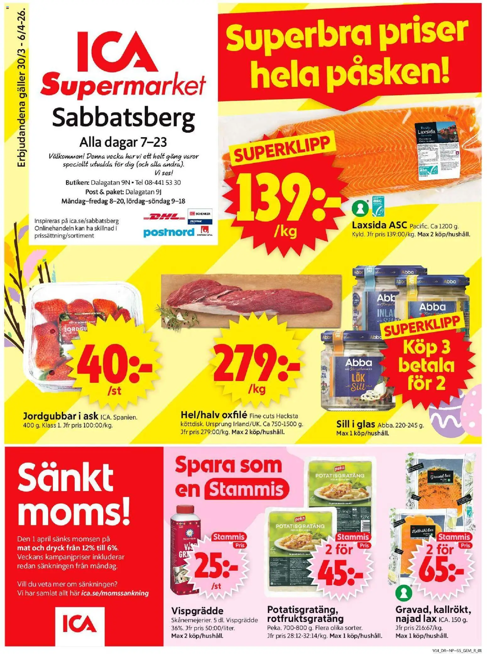 Förhandsgranska reklamblad Stockholm från butik ICA Supermarket gäller från 30/03/2026
