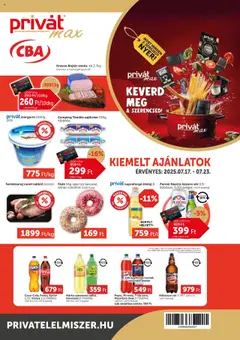 PRIVÁT - Aktuális szórólap MAX megtekintése, amely érvényes 2025.07.17.-től