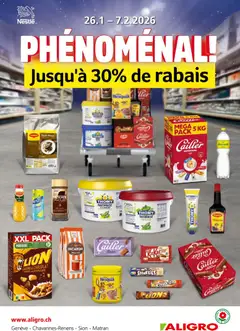 Vorschau des Merkblatts Aktionen Phénoménal Chavannes, Matran, Genève, Sion vom Shop Aligro gültig von 26.01.2026 bis 07.02.2026