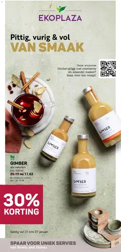 Voorbeeld van Folder week 4 van winkel Ekoplaza geldig vanaf 21-01-2026