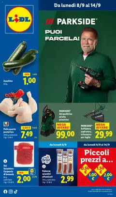Anteprima dell'opuscolo Attuale volantino dal negozio Lidl valido da 08/09/2025