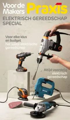 Voorbeeld van Elektrisch gereedschap special van winkel Praxis geldig vanaf 07-06-2023