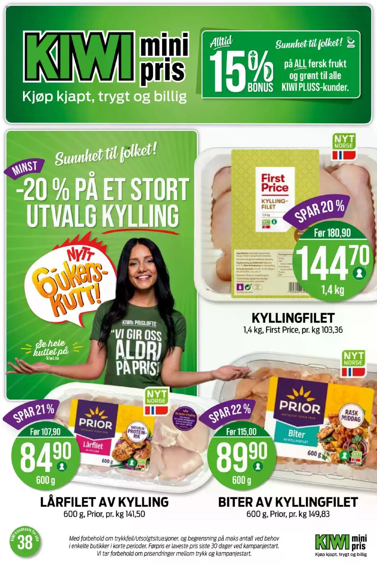 Kundeavis Kiwi gyldig fra 15/09/2025 - Sidenummer 1