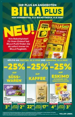 Vorschau der Angebote: Billa Plus Flugblatt gültig ab 21.08.2025