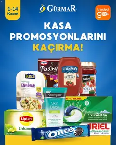 Gürmar Kasa Promosyonları 01.11.2025 - Broşürünün önizlemesi