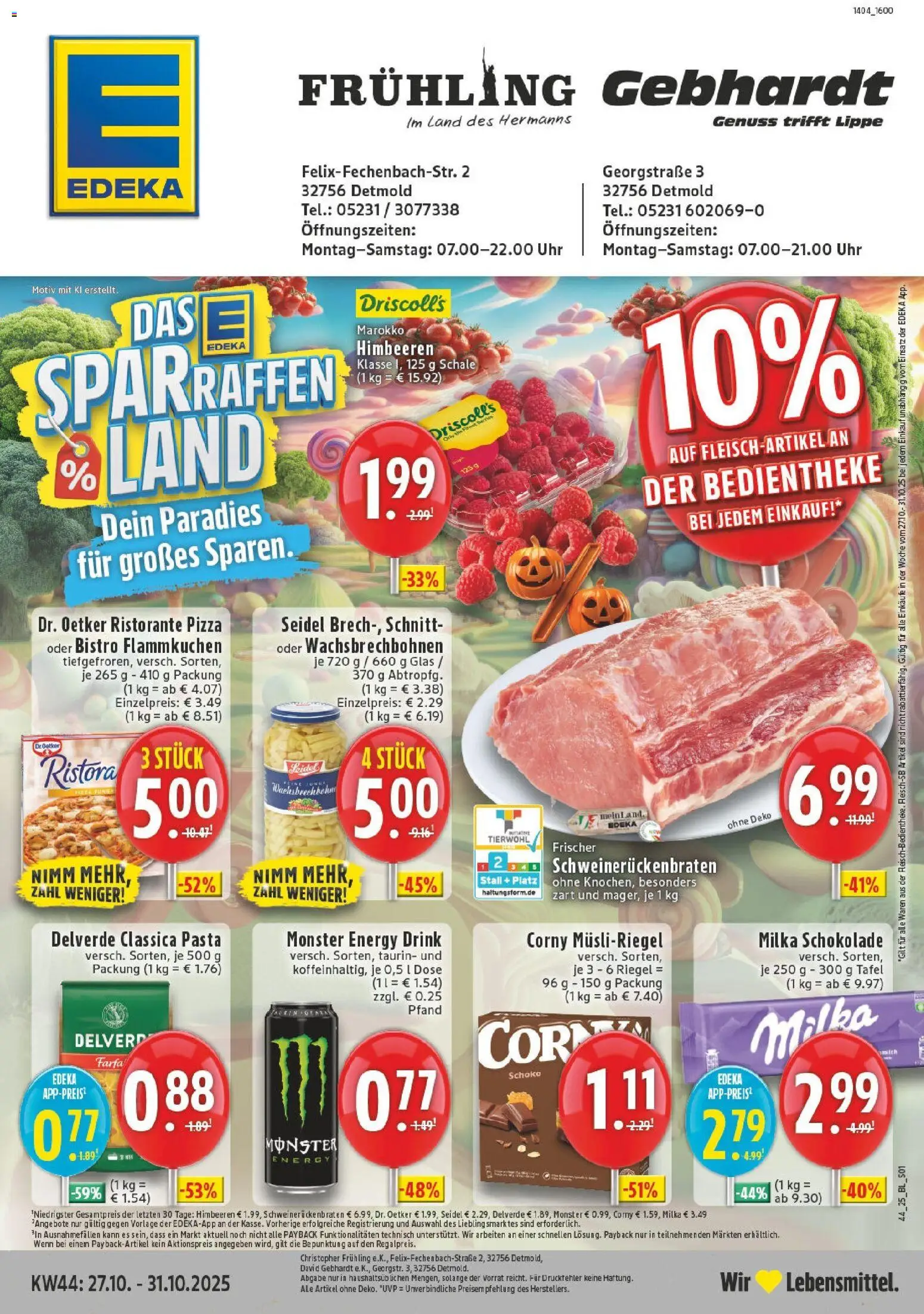 EDEKA Prospekt ab 26.10.2025 - Prospekt Detmold Online