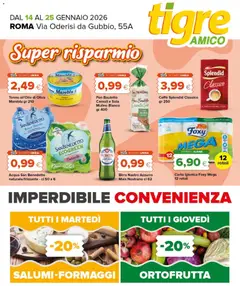 Anteprima dell'opuscolo Volantino Amico Roma, via Oderisi dal negozio Tigre valido da 14/01/2026