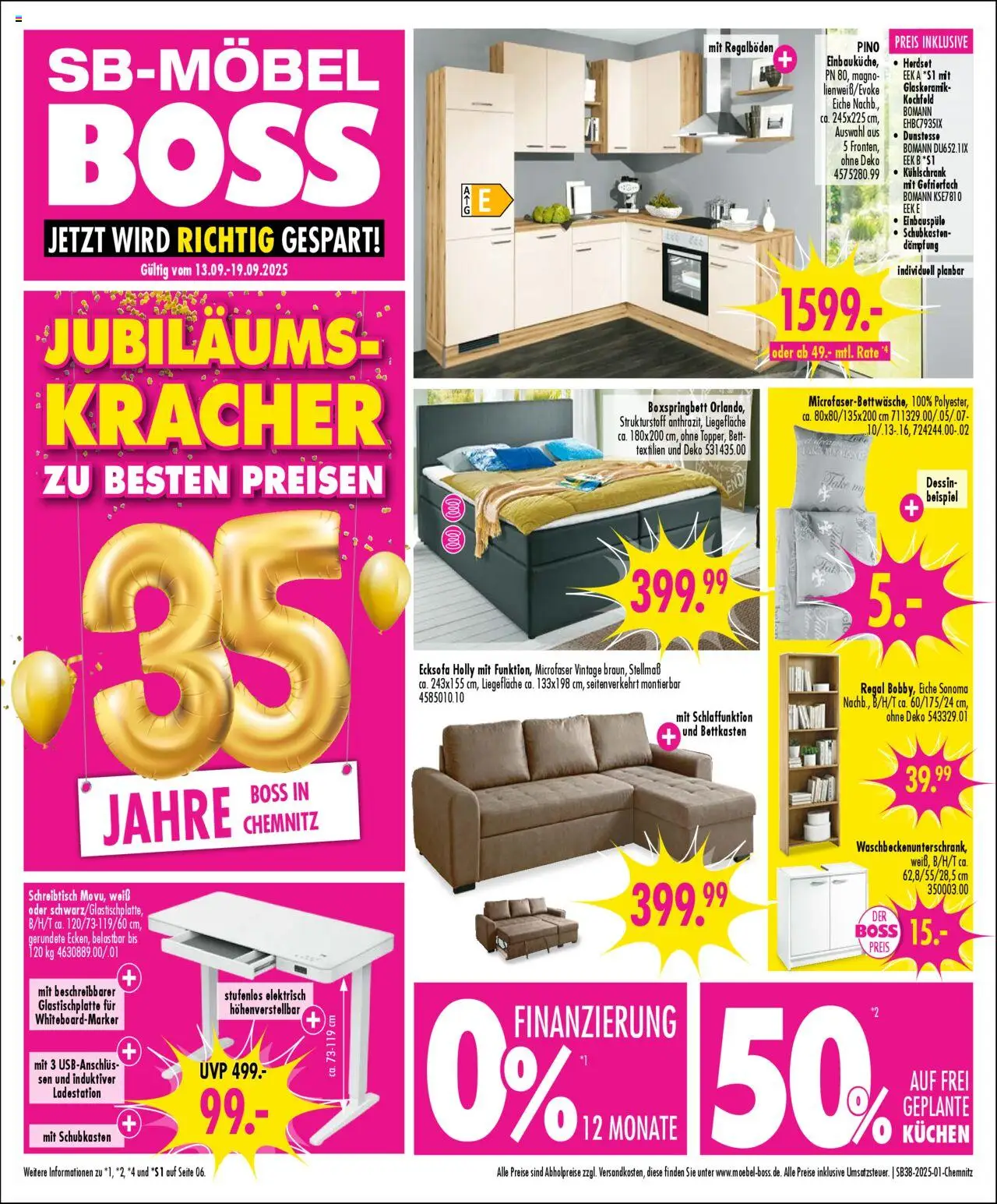 SB Möbel Boss Prospekt Chemnitz (vom 13.09.2025 - 19.09.2025)