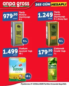 Anpa Gross Katalog Cuma-Pazar 17.10.2025 - Broşürünün önizlemesi