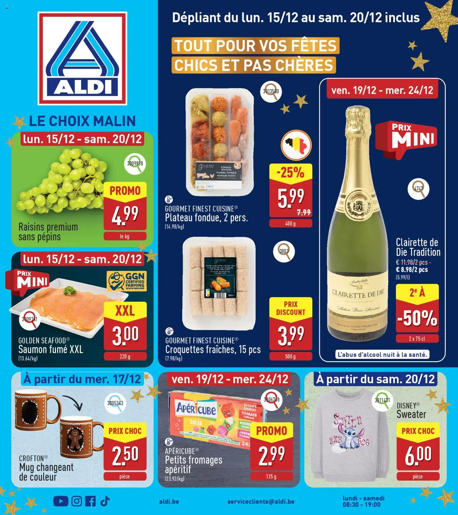 Voorbeeld van Folder de la semaine 50 van winkel Aldi geldig vanaf 15/12/2025