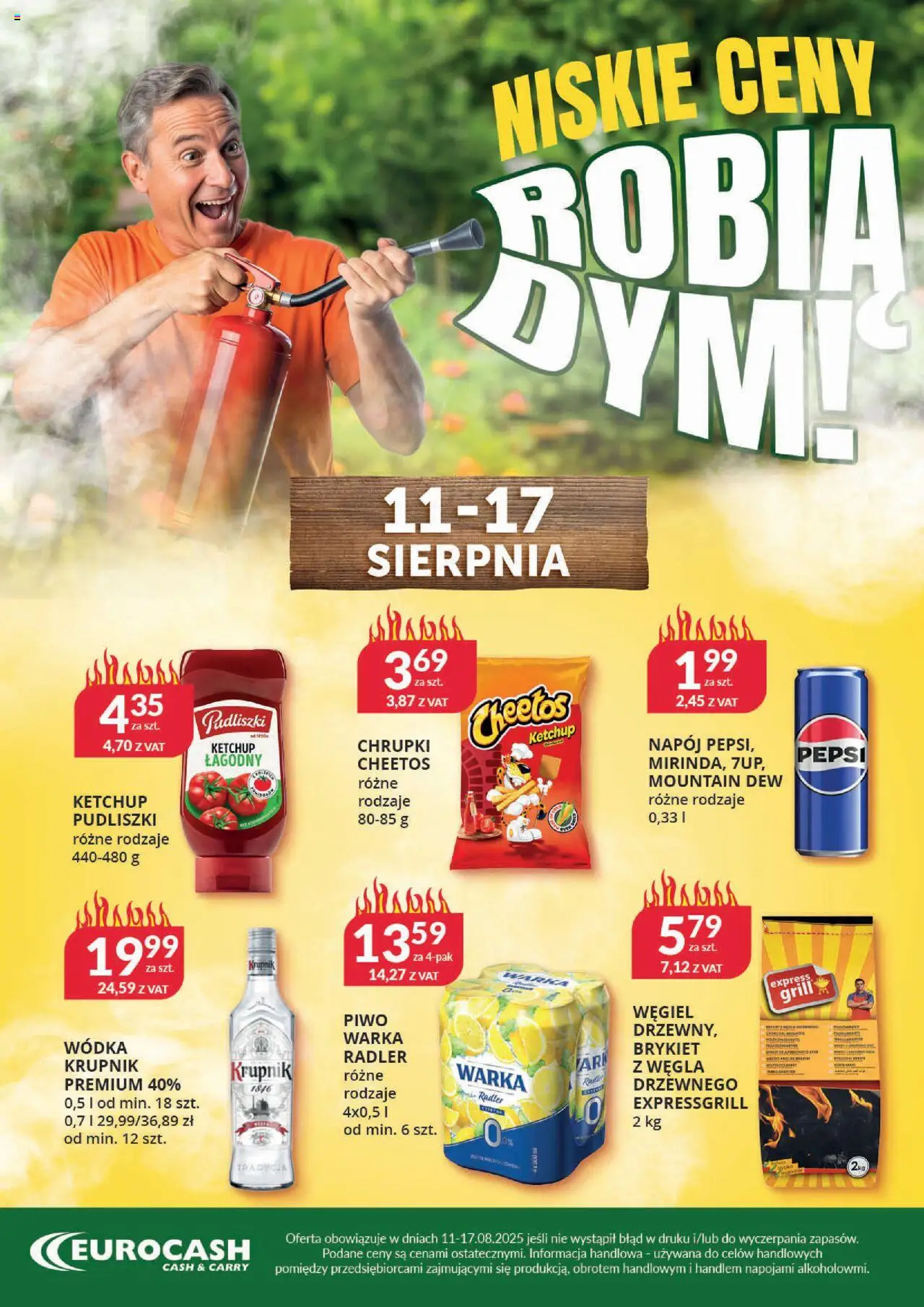 Eurocash Niskie Ceny robią dym od 11.08.2025 - Nowa Gazetka - Numer strony 1