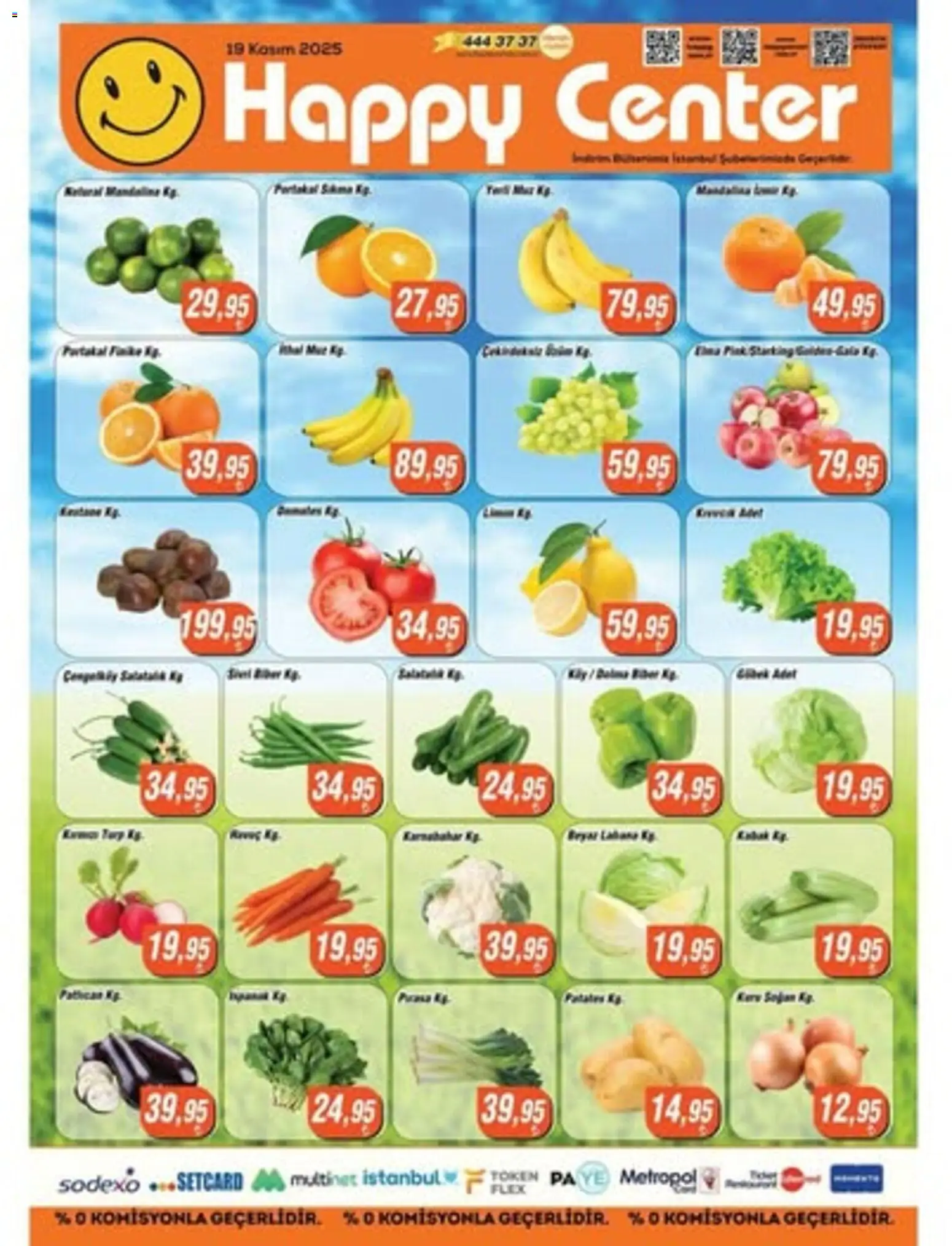 Happy Center Manav 19.11.2025 - Broşürünün önizlemesi