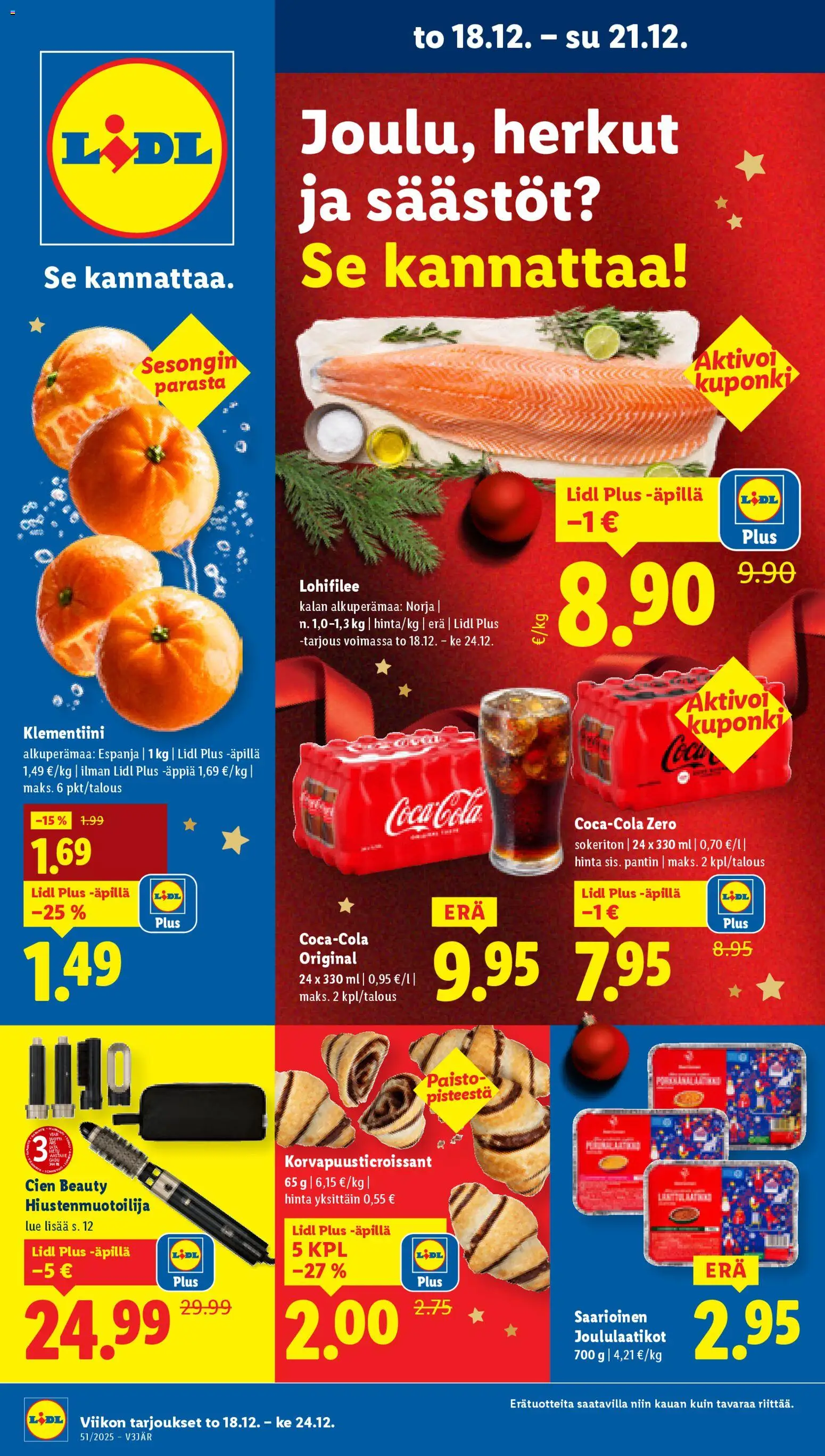Kaupan Lidl Tarjoukset esikatselu, voimassa 18/12/2025