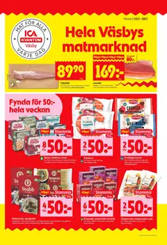 Förhandsgranska reklamblad Upplands Väsby från butik ICA Kvantum gäller från 12/01/2026