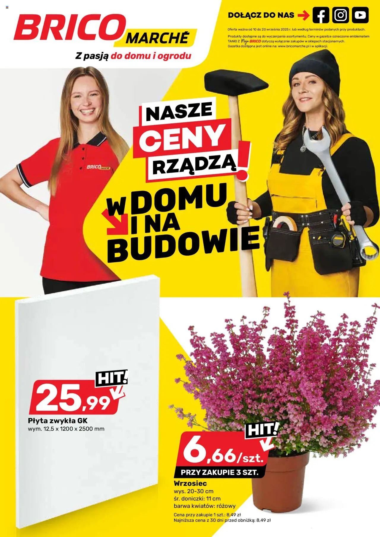 Brico Marché Gazetka od 10.09.2025 - Nowa Gazetka - Numer strony 1