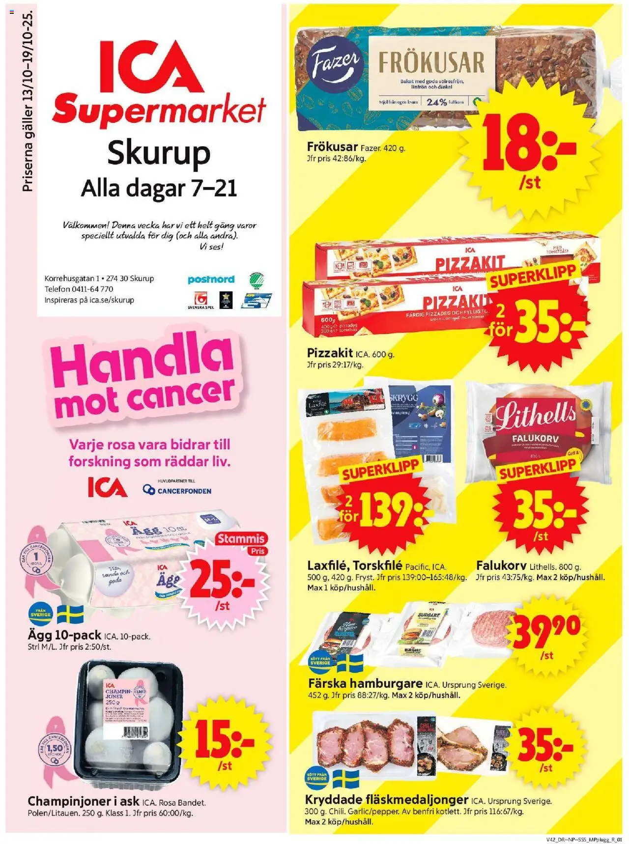 Skurup är giltig 13/10 2025 > Veckans Erbjudanden gäller från 13/10/2025 till 19/10/2025 sidnummer 1