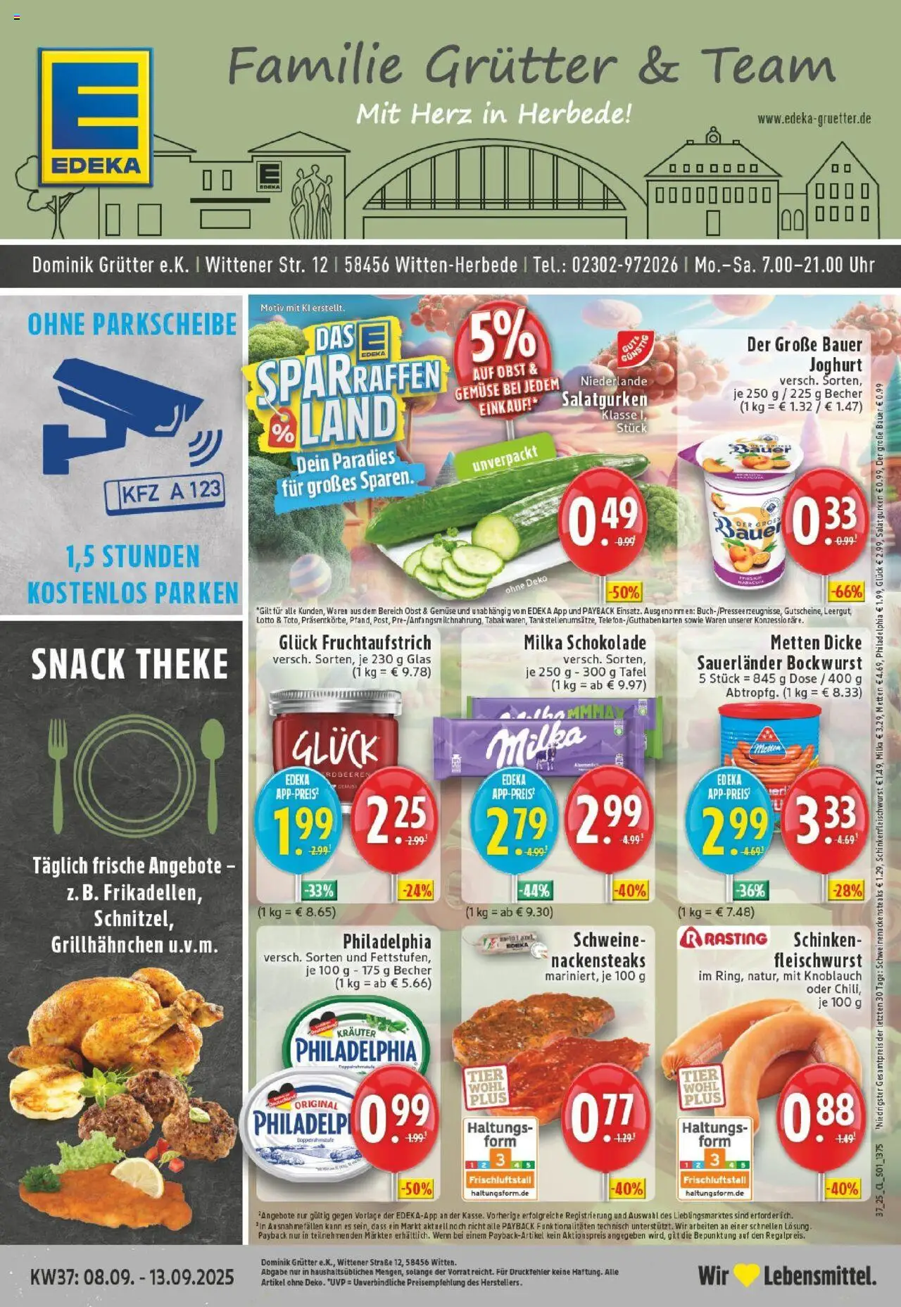EDEKA Prospekt ab 07.09.2025 - Prospekt Witten-Herbede Online
