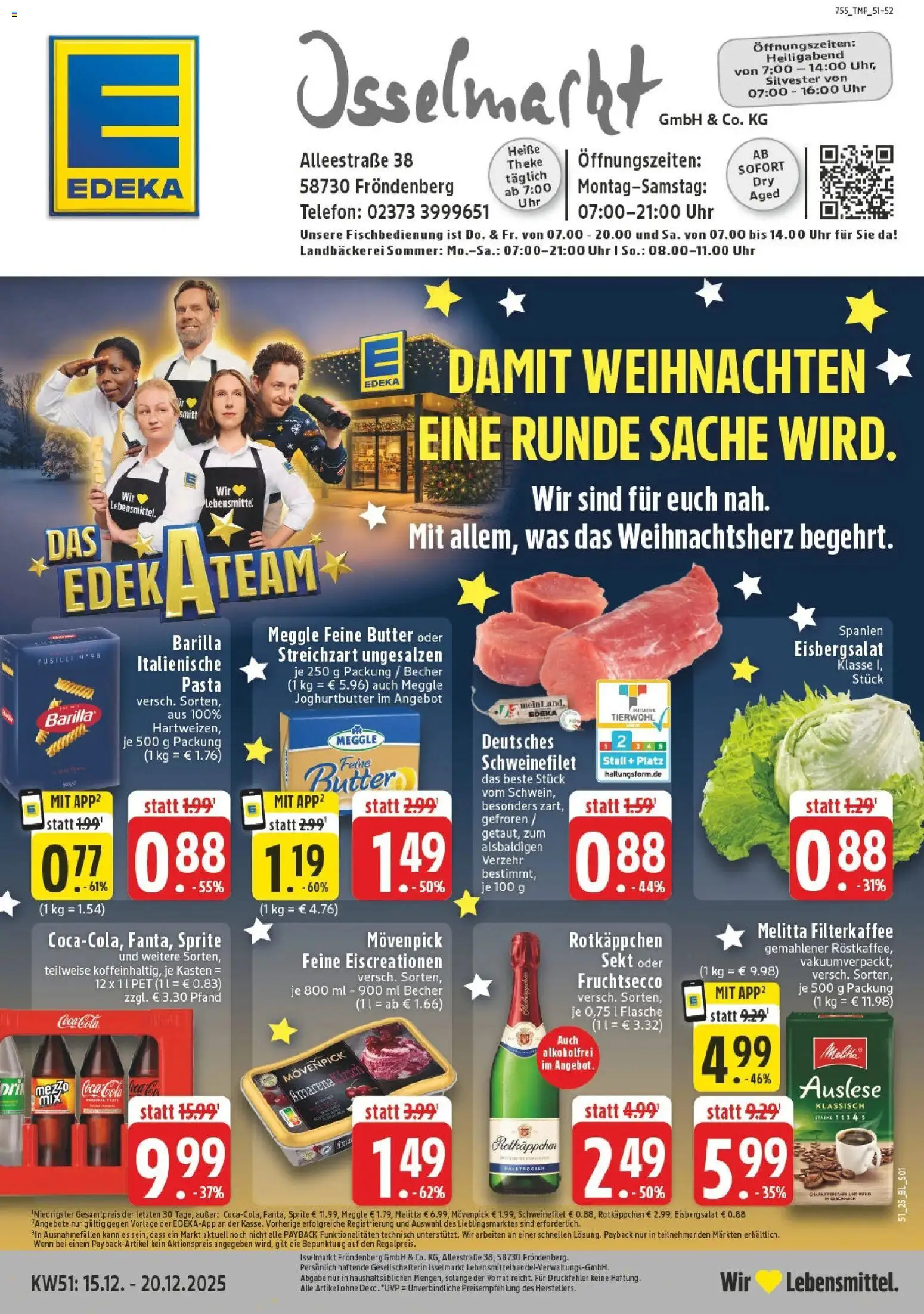 Vorschau von dem Prospekt des Geschäftes Edeka, gültig ab dem 15.12.2025