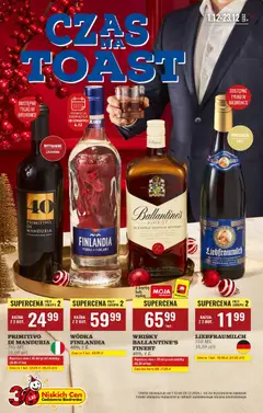 Pogląd gazetki "Czas na toast" ze sklepu Biedronka ważnej od 01.12.2025