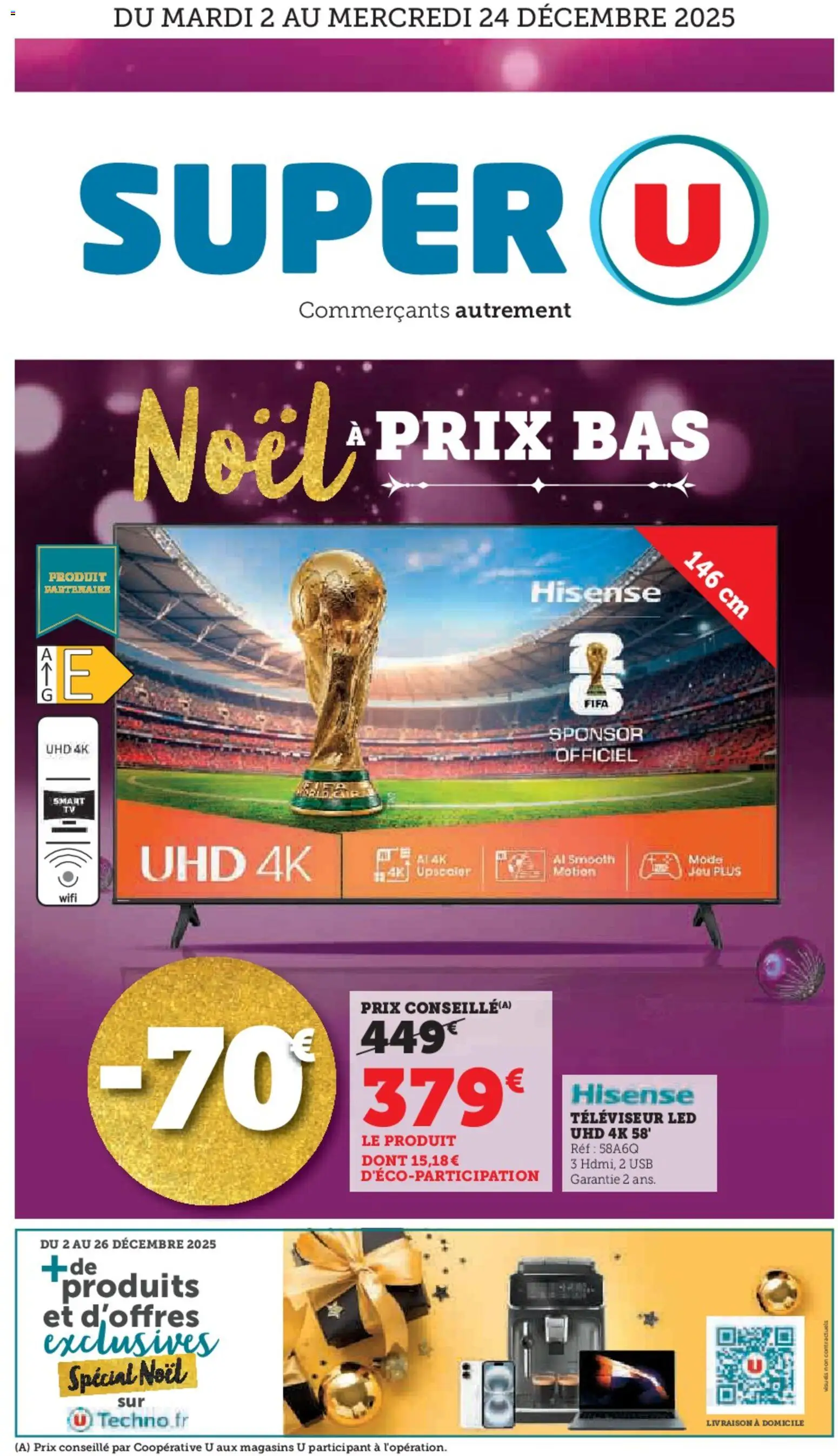 Prévisualisation de Catalogue Multimédia du magasin Super U formulaire valide 02/12/2025