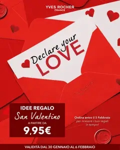 Anteprima dell'opuscolo Volantino San Valentino dal negozio Yves Rocher valido da 30/01/2026