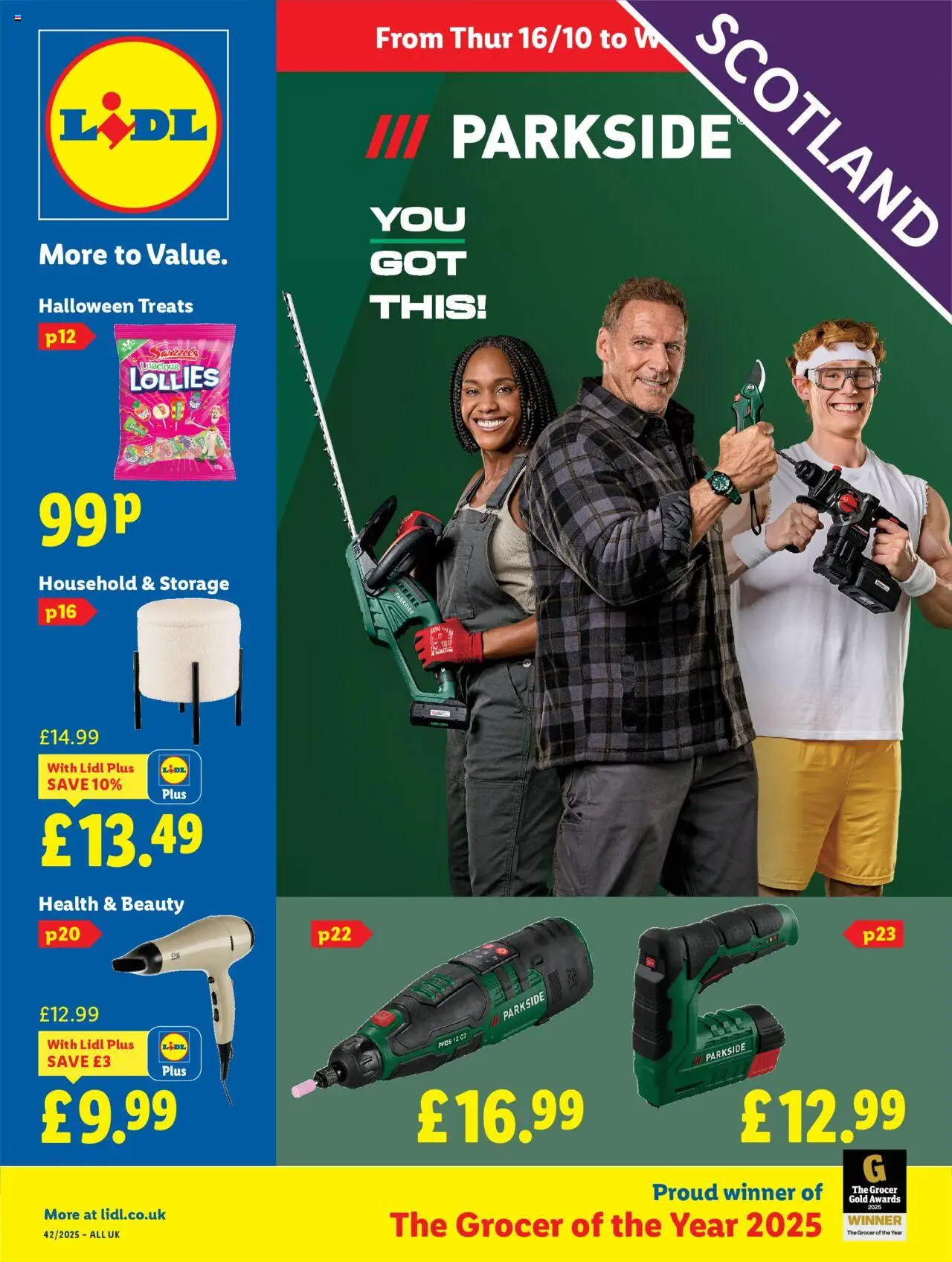 Lidl shop Lidl Weekly Scotland valid from 16/10/2025 - Page number 1
