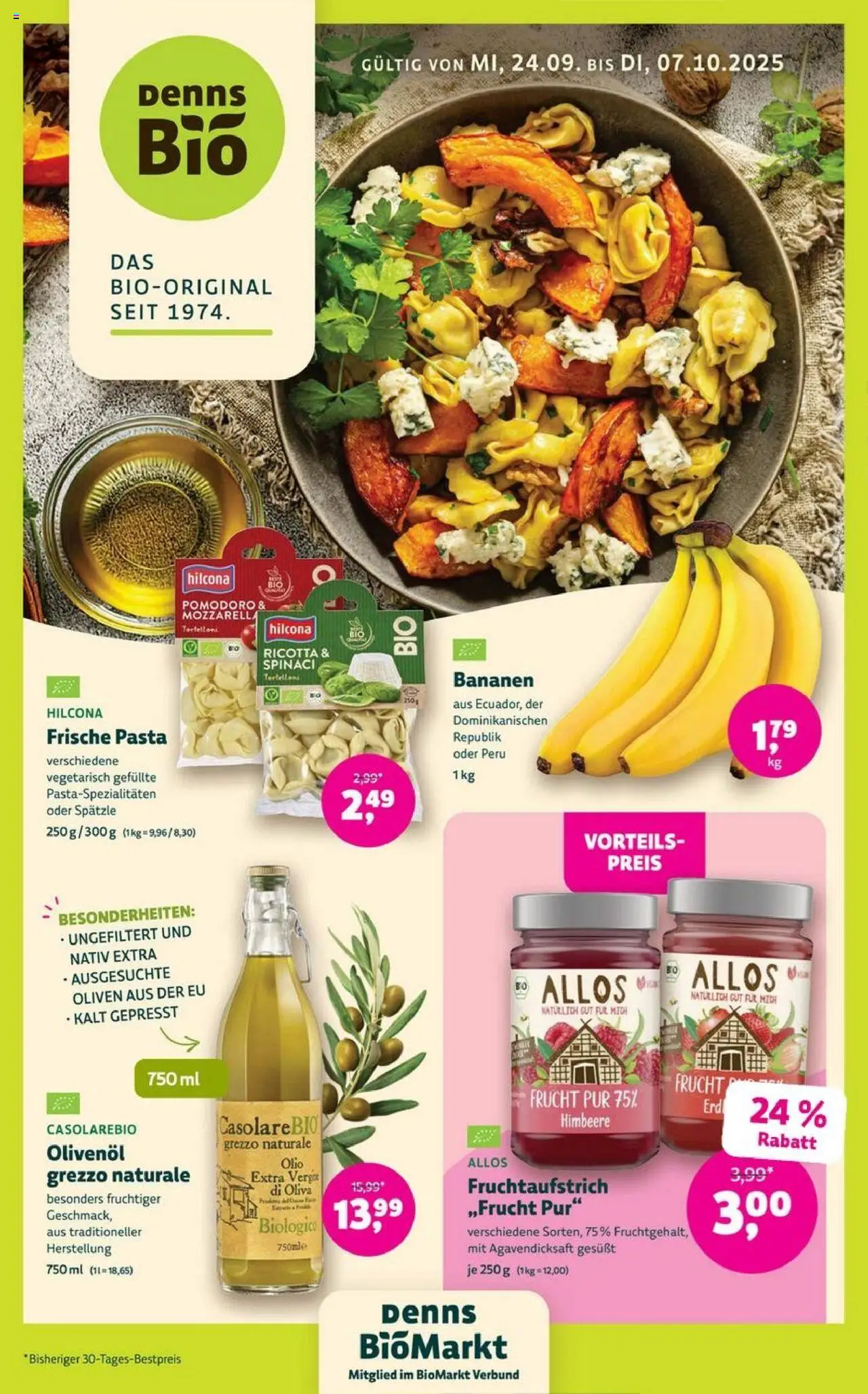 Denns BioMarkt Angebote (vom 24.09.2025 - 07.10.2025)