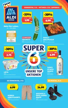 Vorschau des Merkblatts Aktionen vom Shop Aldi gültig von 21.08.2025 bis 27.08.2025