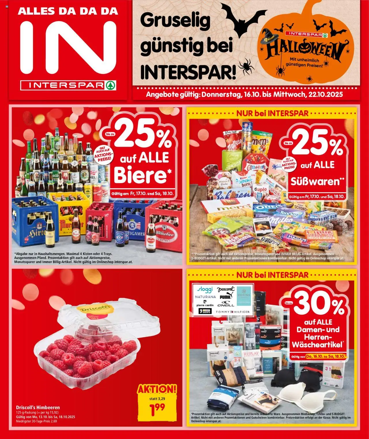  INTERSPAR Flugblatt 16.10.2025 - Angebote "Kaernten" - Seite 1
