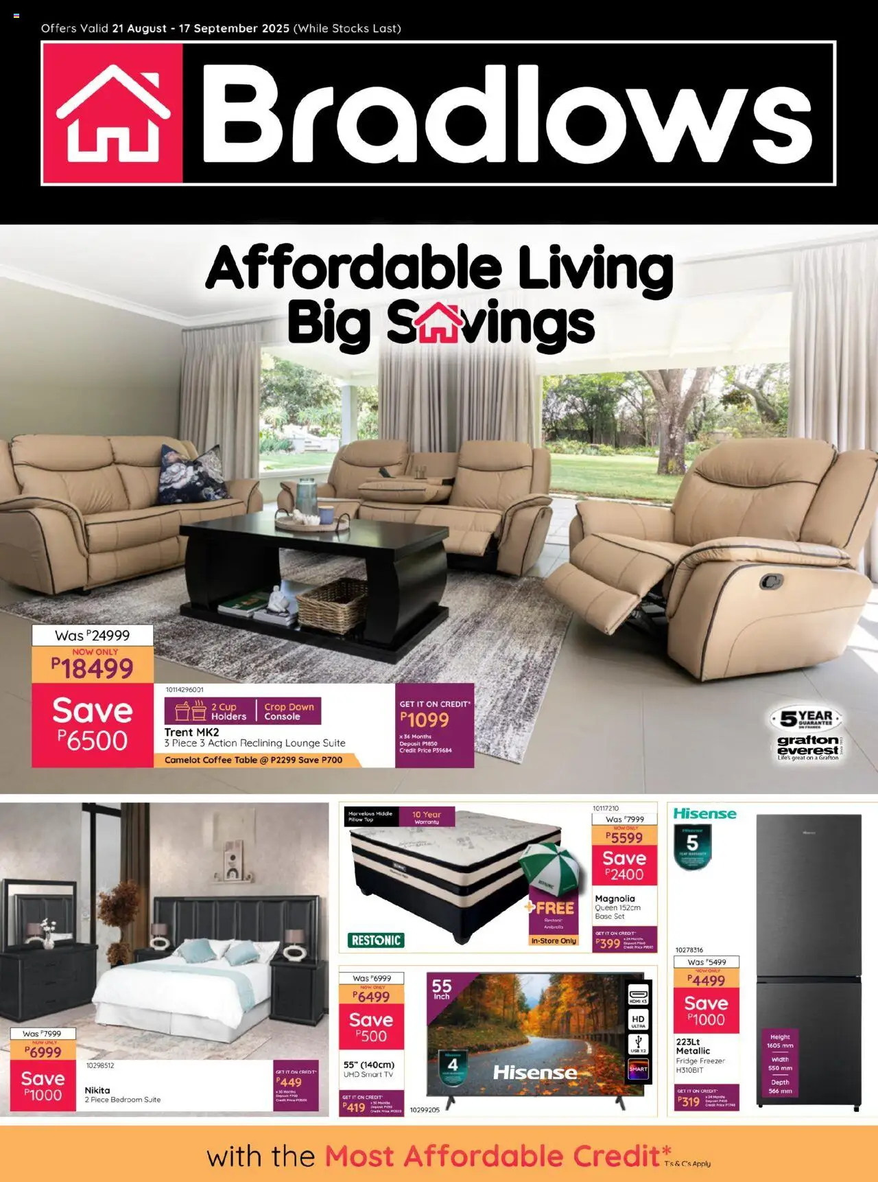 Bradlows Botswana Catalogue from 21/08 - 17/09/2025 > Promotions