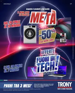 Anteprima dell'opuscolo Trony volantino Sardegna dal negozio Trony valido da 28/04/2026