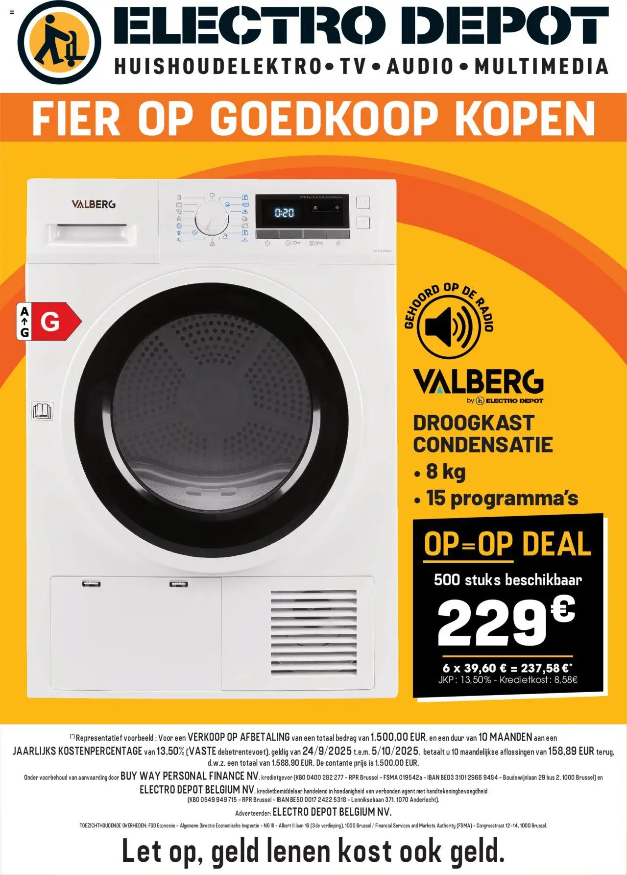 Electro Depot shop Folder geldig vanaf 24/09/2025 - Paginanummer 1