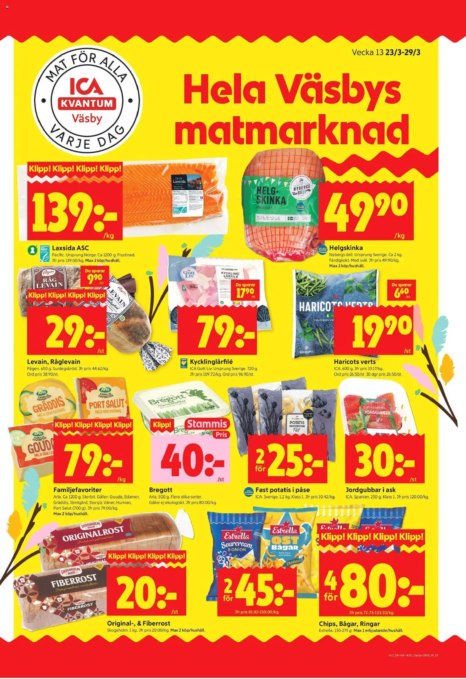 Förhandsgranska reklamblad Upplands Väsby från butik ICA Kvantum gäller från 23/03/2026