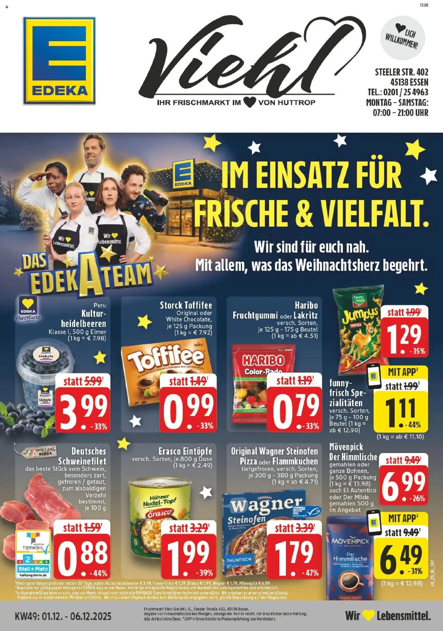 Vorschau von dem Prospekt des Geschäftes Edeka, gültig ab dem 01.12.2025