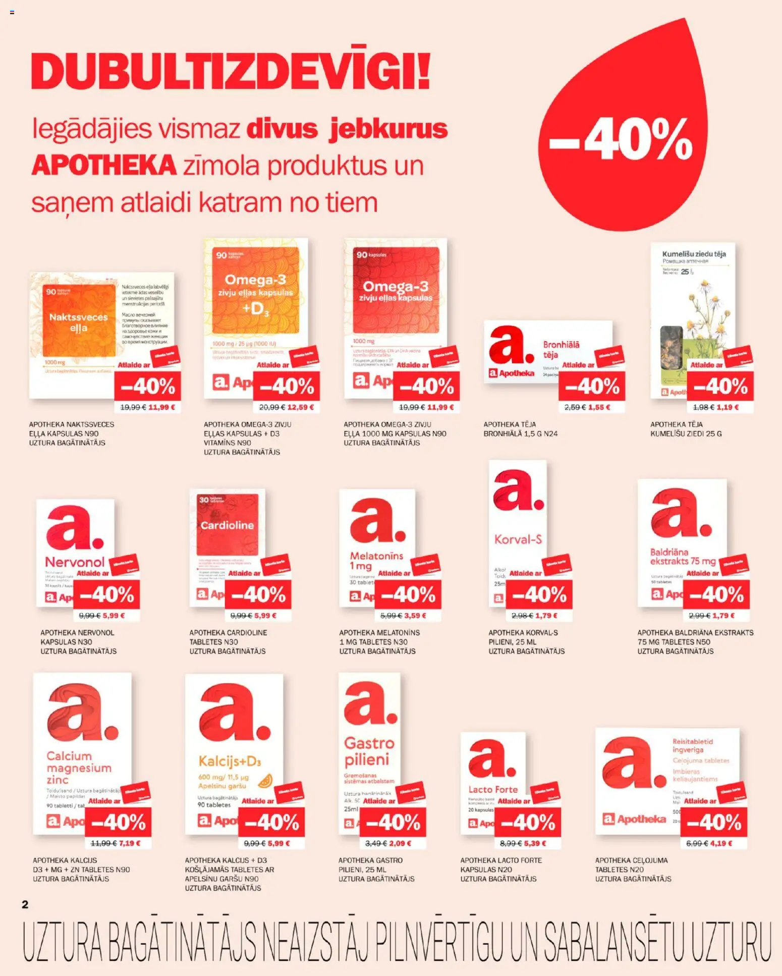 Skatīt Apotheka akciju bukletu, derīgs no 2026.01.01